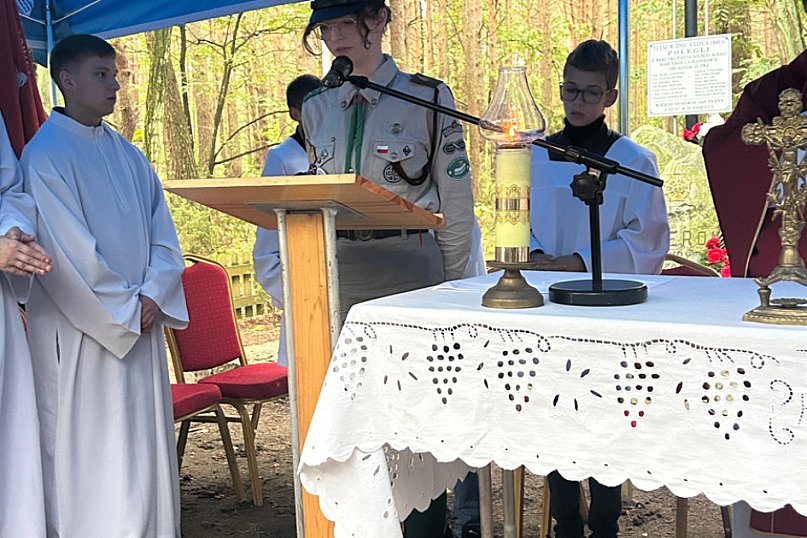 Uroczystość upamiętniająca zamordowanych harcerzy