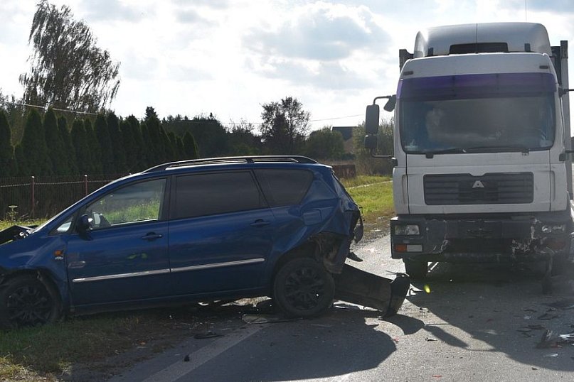 Zderzenie 4 samochodów na ul. Kockiej w Radzyniu