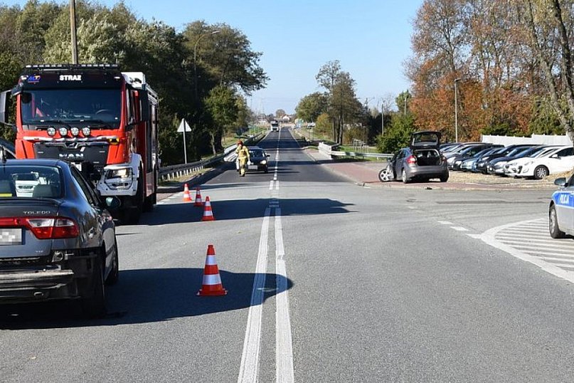 Wypadek na ul. Kleeberga w Radzyniu