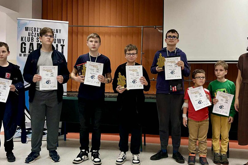 Radzyńscy szachiści na turnieju w Międzyrzecu