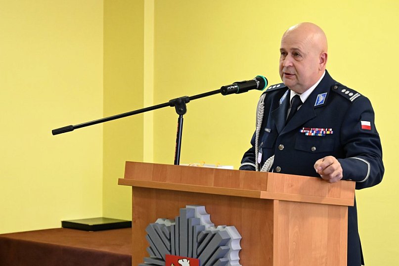 Pożegnanie komendanta policji w Radzyniu