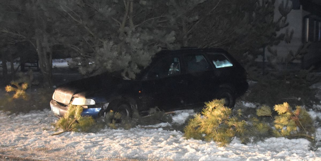 Wypadek pijanego bez prawa jazdy w Tchórzewie