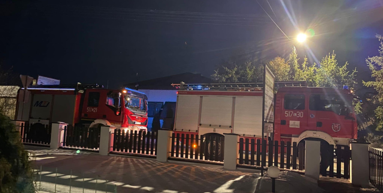 Zadymienie w Komarówce