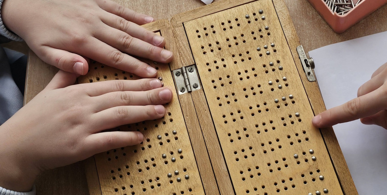 Dyrektor PPP opowiedziała uczniom o alfabecie Braille'a