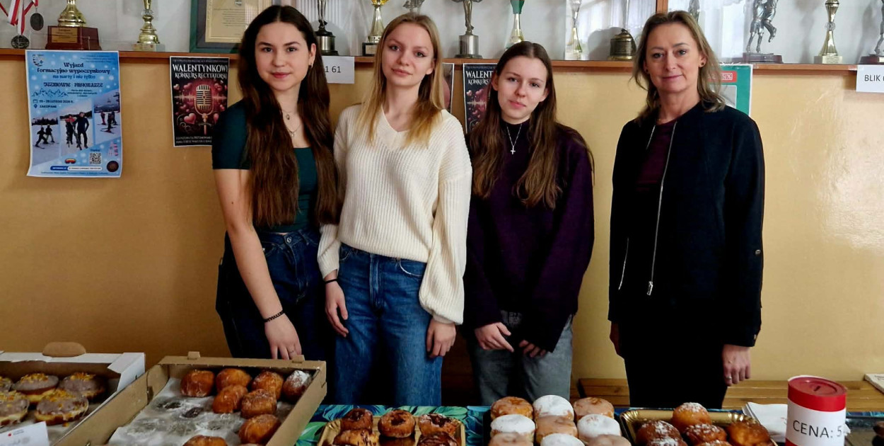 Akcja charytatywna w I LO w Tłusty Czwartek