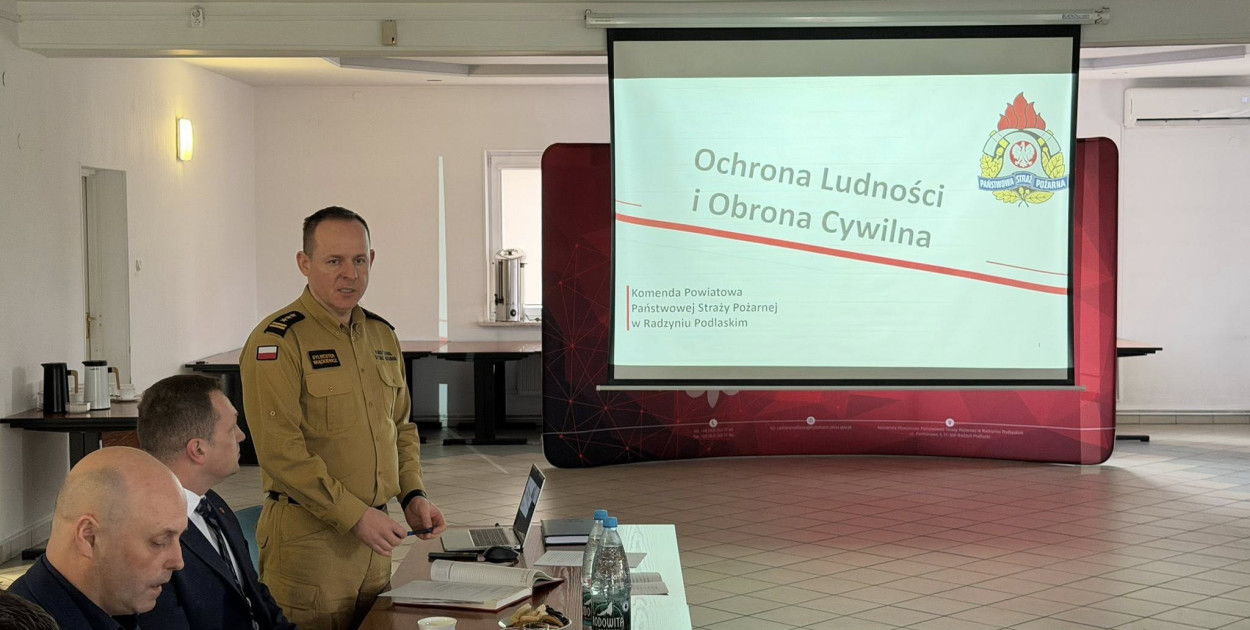 Spotkanie strażaków z samorządowcami w/s obrony cywilnej