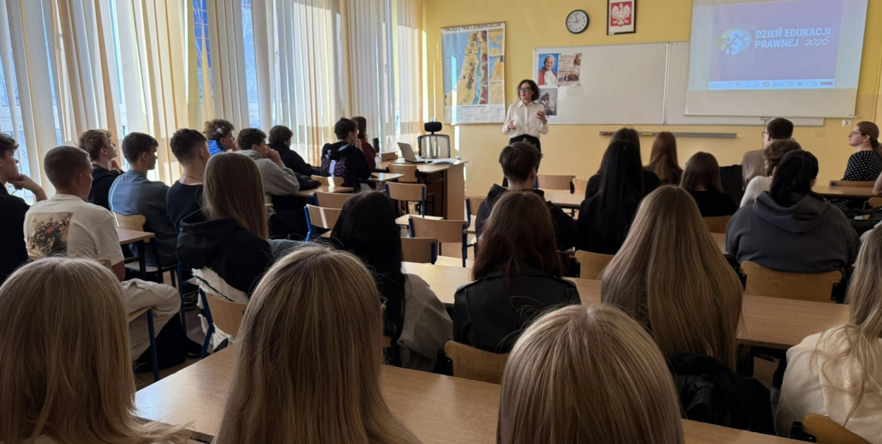 Spotkanie w I LO z okazji Dnia Edukacji Prawnej