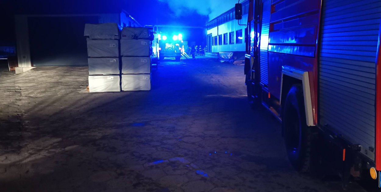 Pożar w Radzyniu na ul. Budowlanych